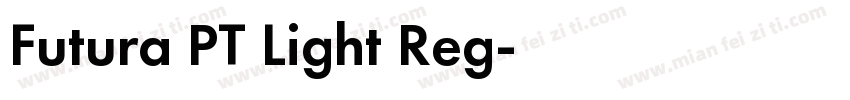 Futura PT Light Reg字体转换